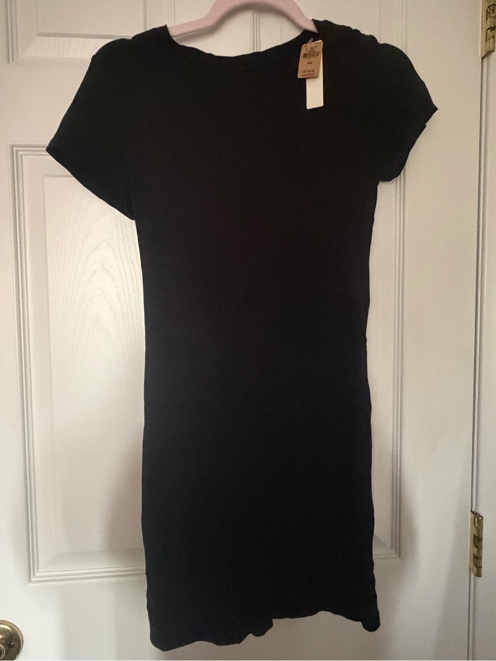 PINK Black Short Sleeve Women's Dress